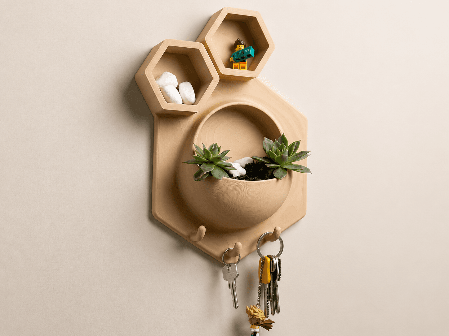 Hexa Bloom Wall Organizer
