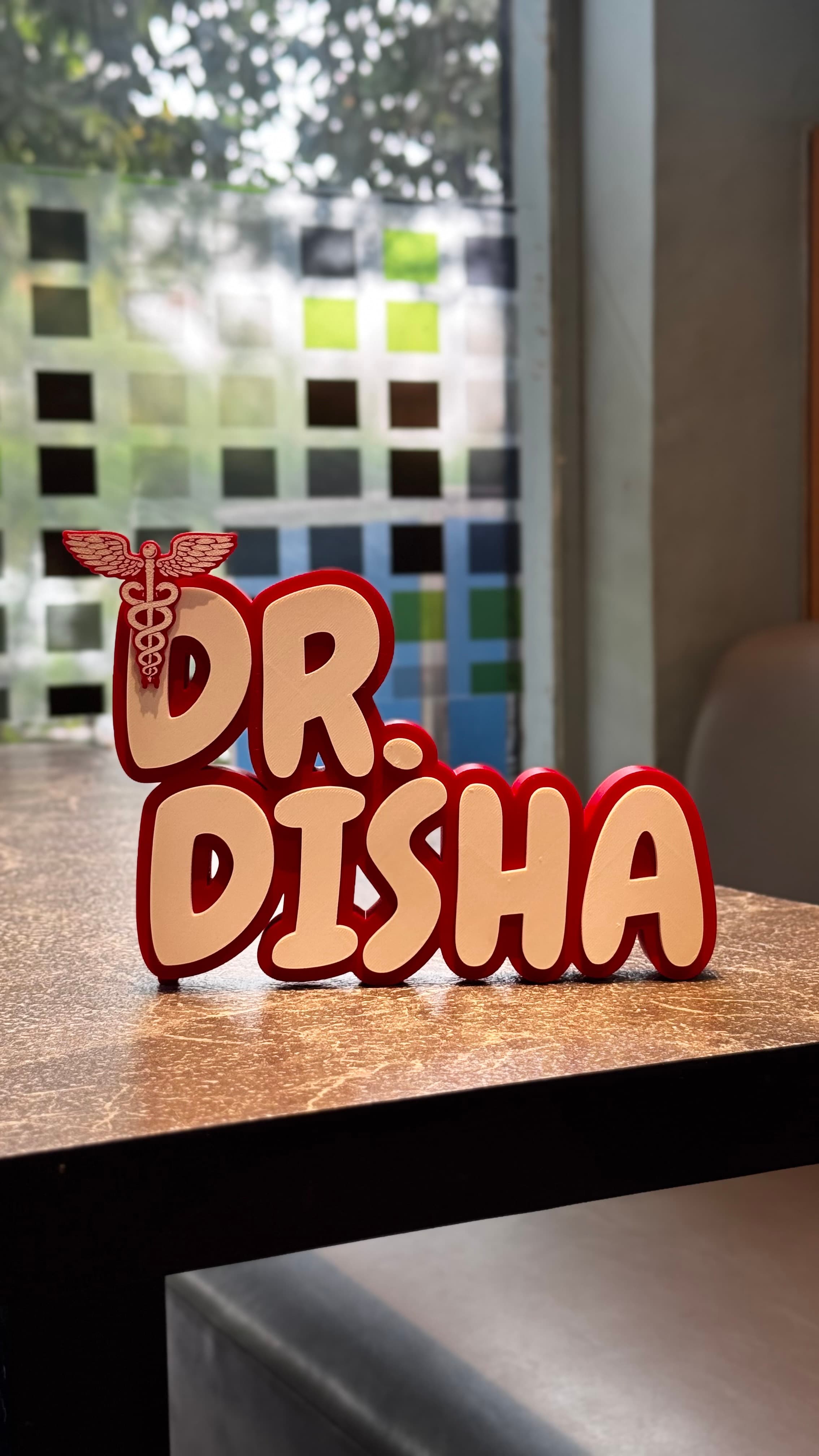 Personalised Doctor Name Stand